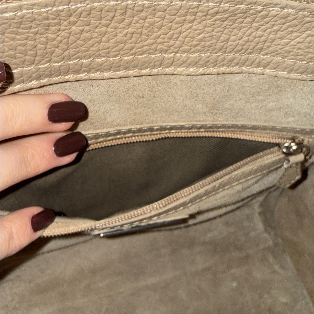 Valentino Tan Leather suede Tote - Picture 9 of 17